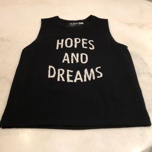 FC jeans hopes and dreams cotton tank. S